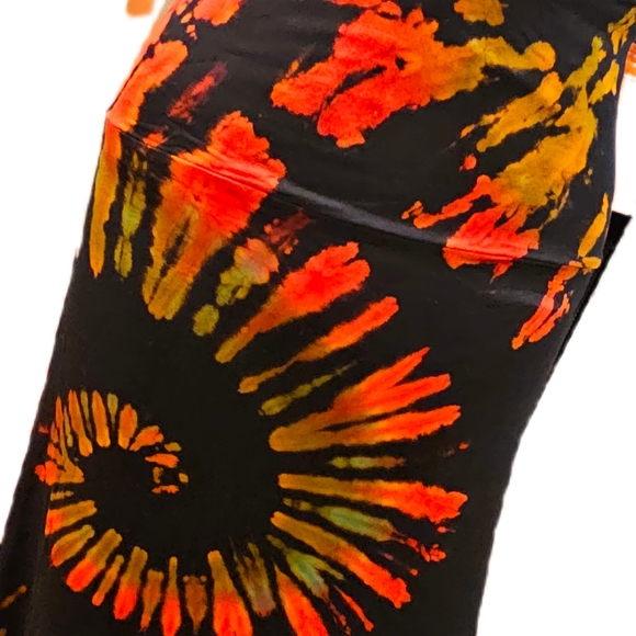 TIE DYE Rayon Stretchy Long Flare Skirt-**4 Colors Avail*** NEW OS - Picture 7 of 9
